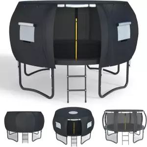 XCZ 트램펄린 커버 텐트 통풍 창 개방형 디자인 8피트 6바 원형 햇빛 가리개/저장 보호에 적합합니다