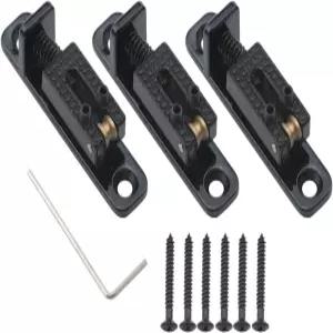 시가 박스 기타 3PCS 롤러 안장용 별도 다리 세트 블랙