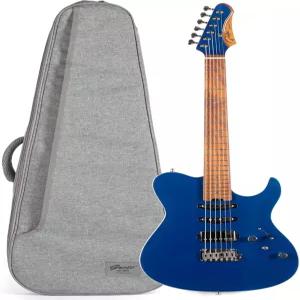 그로테 솔리드 일렉트릭 기타 GR-Modern-T 메탈릭 마감 포플러 바디 로스팅 메이플 넥 스테인리스 스틸