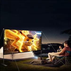 프로젝터 스크린 이동식 교회용 노출형 접이식 빔프로젝터