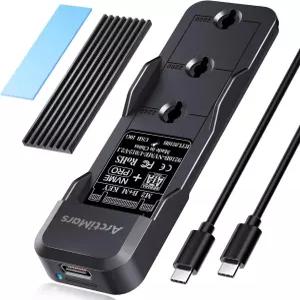 도구가 필요 없는 M.2 NVMe 및 SATA-USB C 20Gbps 도킹 스테이션 M 키용 B+M 지원 2280 2260 2242 2230 SSD