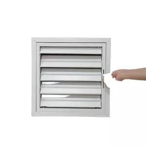 실외기 루버 자동 환기구 방충망 베란다 방수 방풍 셔터