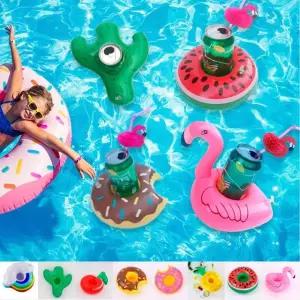 풀빌라 호캉스 필수템 미니 컵홀더 튜브 플로팅 조식 음료수 컵튜브