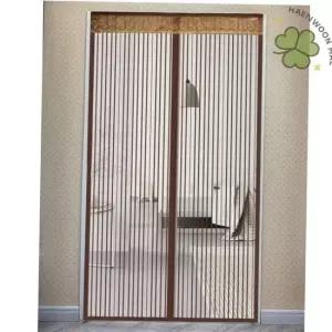자석방충망 스트라이프 문 모기장 브라운 출입문방충망 현관자석방충망 문모기장
