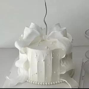 웨딩케익 모형 스냅 리본 가짜 대형 소품 케이크 브라이덜샤워 촬영 클레이