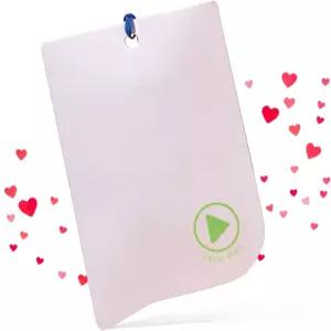 음성 기프트 태그 - 녹음기가 포함된 오디오 인사말 1팩 재생 기능이 있는 멀티 메시지 녹음 가능 카드