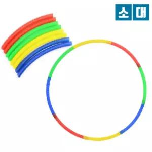조립식 훌라후프 뱃살 운동 어린이 훌라우프 유아 초등 학교 체육 수업 교구 용품 소형 대형