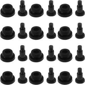 Lovelysp 하드 디스크 드라이브 나사 키트 - 2.5인치 HDD/SSD용 충격 흡수 고무 와셔 장착 액세서리 12세트