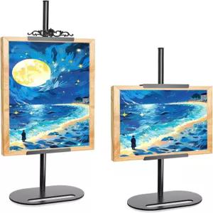 뉴즈비 조절식 테이블탑 액자 스탠드 탈착식 장식용 상판 사진 그림 표지판 및 캔버스를 위한 금속