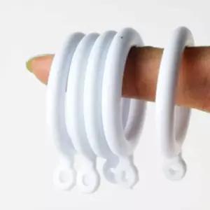 커튼봉브라켓 커튼부속 인기제품 미니 화이트 커튼부자재 10EA 커튼고리 커튼링 트렌드 커텐고리