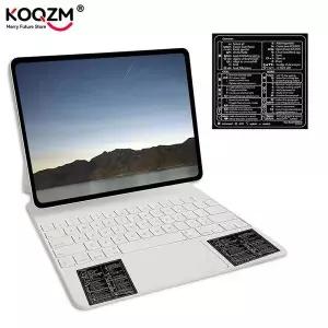 컴퓨터 단축키 스티커 PC 참조 키보드 단축키 스티커 Mac용 접착식 Windows PC 노트북 데스크탑 키보드 가