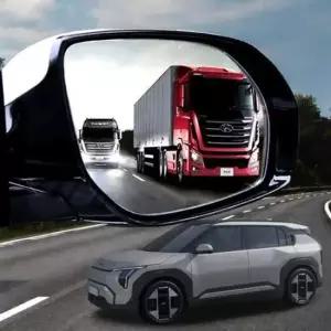 [CAR] EV3 와이드미러 순정 교체형 사이드미러 BSD호환 자동차 거울 사각지대 주차라인 확장 시야 안전