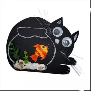 [문구/오피스] 고양이 어항 걸이 만들기 5매