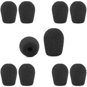 YDYBZB B350-XT 폼 마이크 커버는 VXI 블루패럿 헤드셋 범용 윈드스크린(5쌍)과 호환됩니다