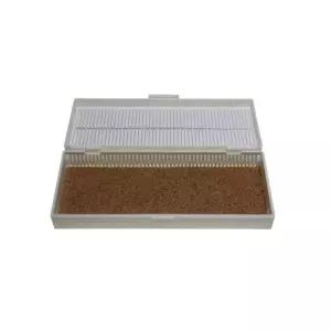 표준규격 슬라이드글라스 50P수납박스 현미경 보관용 과학자재