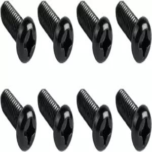 8PCS M6-1.0 x 16mm 자동차 번호판 나사 스테인리스 스틸 볼트 교체 부품 팬 헤드 세트 액세서리