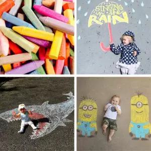 콘크리트 바닥 벽 그리기용 야외분필24색 어린이집 유치원 미술용품