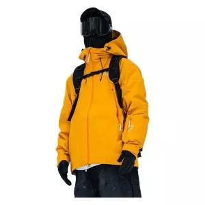 빅사이즈 옐로우 방풍 보드복 남여공용 스키복 S 스노우 150-160cm 루즈핏