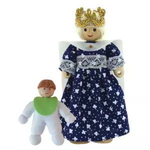 여아 소꿉놀이 목각인형 공주와 아기 사회성키우기 교육용완구