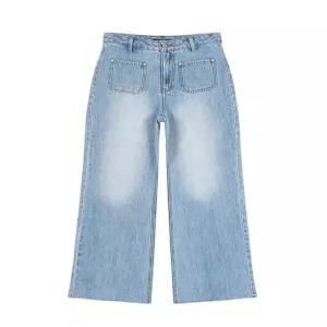 [랩][LAP] 앞포켓 워싱컷팅 세미 부츠컷팬츠 AR2DP564 (P003793330)