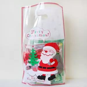 C01 해피산타비닐백5장 어린이집선물 유치원선물 크리스마스쇼핑백 크리스마스쇼핑백 어린이집선물 C01