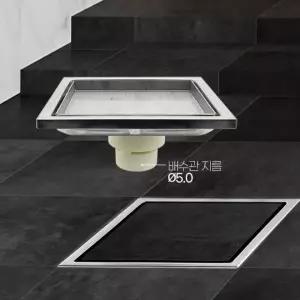 타일유가 욕실 스텐 타일유가 배수관 50mm