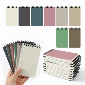 8/16pcs 포켓 노트 작은 3x5 나선형 메모장줄이  페이지  직장이나 학교 미니 메모 패드