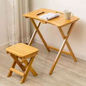 미니 접이식 테이블 폴딩 의자세트 간이 카페 체어 탁자 거실 스툴 심플 원목