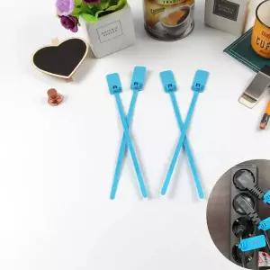 [콩심팥심]세로형 메모 이름표 네임택 케이블타이 파랑 50P