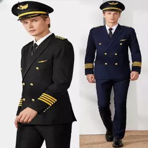 선장 제복 해군 기장 할로윈 긴팔 코스튬 졸업사진 군복 크루 마린룩 유니폼