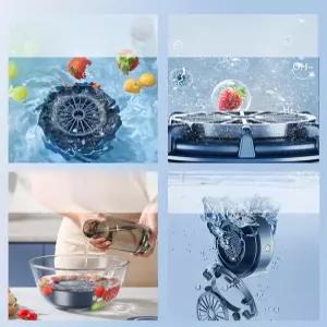 몬트리 과일세척기 가정용 과일초음파세척기 콰이어트 초음파 야채 무선 트랭퀼블루 채소 세척