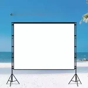 스크린 스탠드 빔프로젝터 삼각대  야외용 프로젝터 거치대 화이트바디 대형
