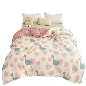 극세사이불 토끼털 구스다운 겨울 세트 고밀도 이불 차렵