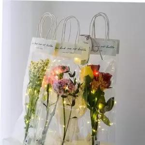 비닐가방 비닐쇼핑백 비닐포장백 생화포장 비닐봉지 20개