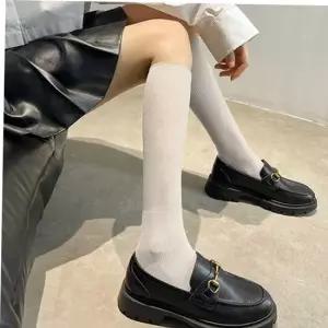 시스루반양말 여성 무릎 양발 패션 골지 니삭스 예쁜 봄 코디 선물