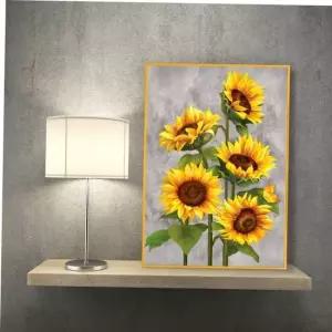 해바라기그림액자 해바라기그림 풍수그림 돈들어오는 A3goldAL7