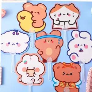 작은부채 양면 미니 손부채 휴대용 캐릭터 부채 M12776