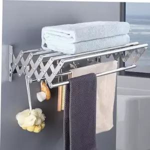 화장실수건걸이 접이식 수건 걸이 정리대 타월걸이 빨래건조대 행거선반