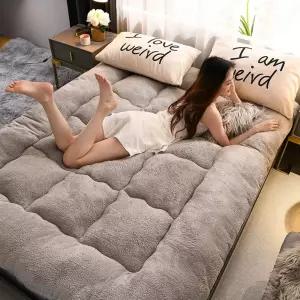 두꺼운 양털 자가발열 토퍼 매트리스 기숙사 겨울 220cm 푹신한 200