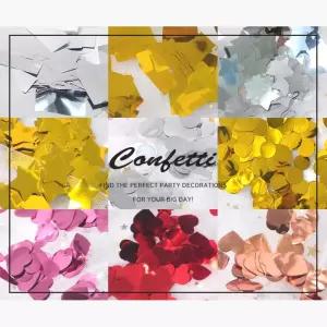 셀프웨딩 컨페티 은박 꽃가루 2P 종이꽃가루 프로포즈 종이꽃 결혼식웨딩 성탄절파티