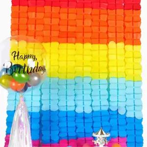 클로버가랜드 가렌드 스트리머 무지개 2개 크리스마스가렌드 겨울장식 연말 파티장식