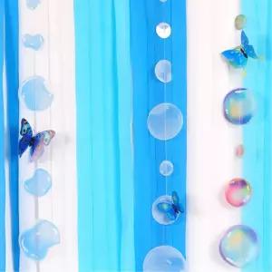 오로라 물방울 가랜드 홀로그램 가렌드 크리스마스가렌드 성당장식 겨울장식 파티장식