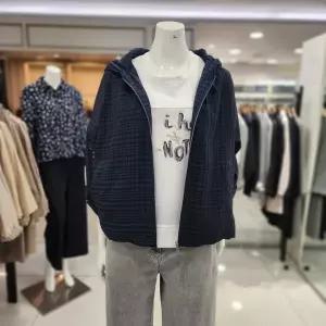 [요하넥스]시스루체크 후드점퍼 Z6B5O103-1-NY_BP