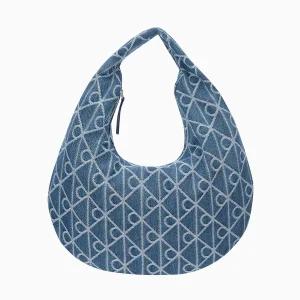 캘빈클라인 진 [CK ACC] 여성 엠블럼 데님 호보 백 4F3591G YBN - 데님/블루 107625