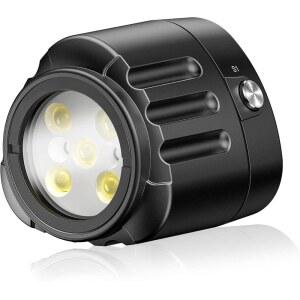 시프로그 다이빙 LED 비디오 라이트 방수 130FT / 40M 화이트 레드 블루 카메라, 고프로 소니 니콘 카메라용 볼 헤드 콜드 슈 어댑터 수중 촬영 조명(SL-18)으로 조명을 채웁니다