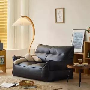 2인용 좌식 소파 쿠션 원룸 싱글 등받이 인조가죽