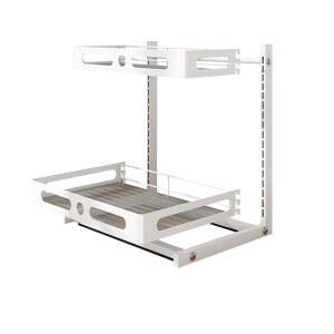 싱크대수납함 양념통 슬라이딩 하부 싱크대선반 더블 레일 수납장 접시 슬라이딩선반