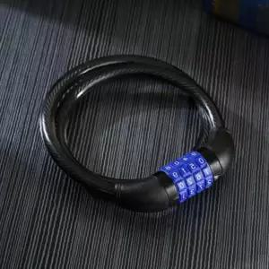 휴대용 자전거 비밀번호 자물쇠 와이어 번호키 자물쇠 도난 방지용