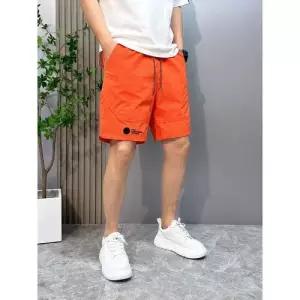 남성 바지 캐주얼 여름 옐로 반 반바지 속건 비치 유행각 형광 얇은 하의 5부 OOTD2