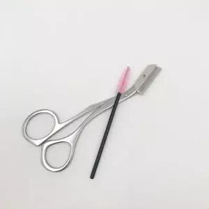 달린 스테인리스 눈썹가위 빗 그린벨 빗달린 미용가위